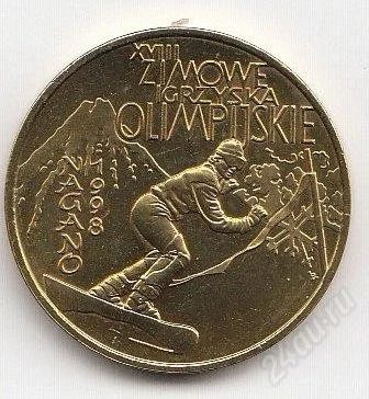 Лот: 2754437. Фото: 1. Польша 2 злотых 1998 г Олимпиада... Европа