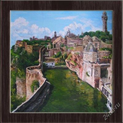 Лот: 2043444. Фото: 1. Картина"В поисках Бога" 50х50. Произведения
