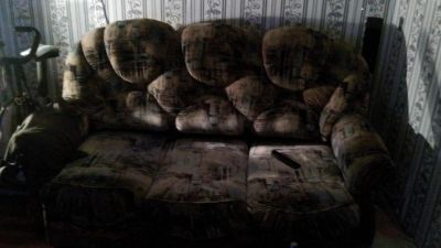 Лот: 6782024. Фото: 1. Диван флок велюр. Диваны