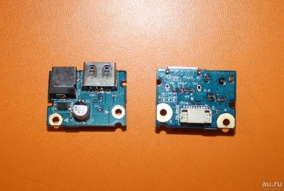 Лот: 15394337. Фото: 1. Разъем питания и USB на плате... Печатные платы