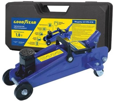 Лот: 25607454. Фото: 1. Домкрат Goodyear GY-PD-01K, подкатной... Ручной инструмент