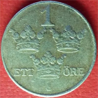Лот: 7097699. Фото: 1. Швеция 1 эре 1942 год. Европа