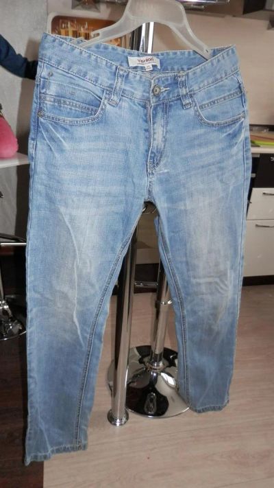 Лот: 3700657. Фото: 1. светлые джинсы. Брюки, джинсы, шорты