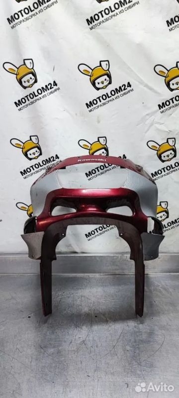 Лот: 22462927. Фото: 1. Пластик морды Kawasaki ZZR 400... Запчасти