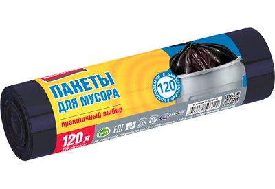 Лот: 12924639. Фото: 1. Мешок для мусора 120л Авикомп... Инвентарь для уборки
