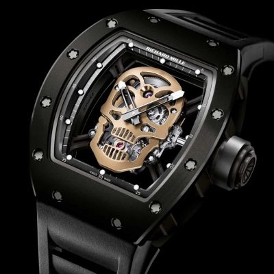 Лот: 6484300. Фото: 1. Часы Richard Mille Skull (черный... Другое (сувениры, подарки)