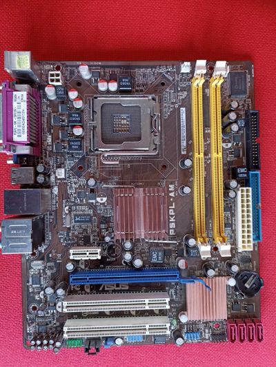 Лот: 18809375. Фото: 1. материнская плата LGA775 P5KPL-AM. Платы расширения, контроллеры, доп. порты