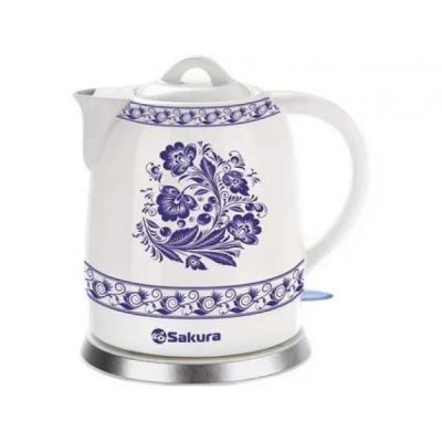 Лот: 16906892. Фото: 1. Чайник SAKURA 1,5л SA-2008В керамический... Чайники, кофемашины, кулеры