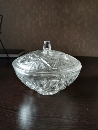 Лот: 15837778. Фото: 1. Хрустальное блюдце. Другое (посуда, кухонная утварь)