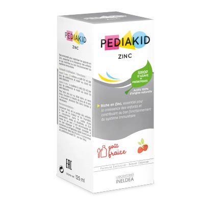 Лот: 23725424. Фото: 1. PEDIAKID Цинк сироп Клубника 125... Лекарства