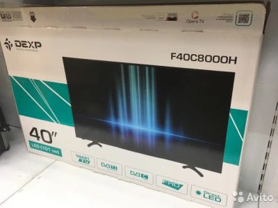 Лот: 11503286. Фото: 1. ЖК LED-телевизор 40" Dexp f40c8000h... Телевизоры