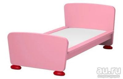 Лот: 13715839. Фото: 1. Кровать Маммут ИКЕЯ розовая. Детские кровати и кроватки