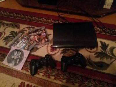 Лот: 7004398. Фото: 1. PS 3 Super Slim 500 Gb + 50 игр. Игровые приставки, консоли