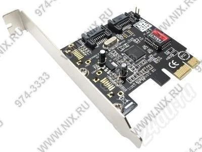 Лот: 467962. Фото: 1. Controller PCI-Ex1, SATA-II 300... Платы расширения, контроллеры, доп. порты