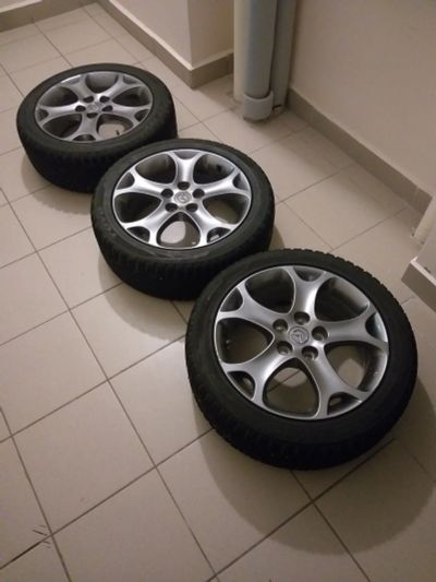 Лот: 16352422. Фото: 1. Оригинальное литье Mazda R 17... Шины на дисках