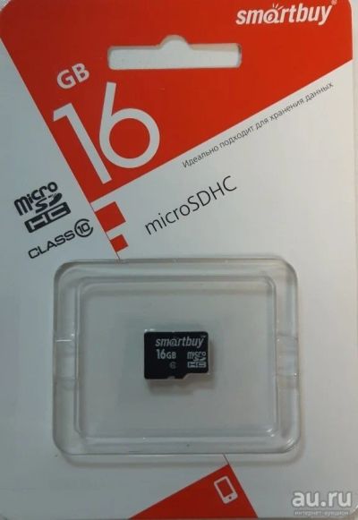 Лот: 13834449. Фото: 1. Карта памяти Smartbuy microSDHC... Карты памяти