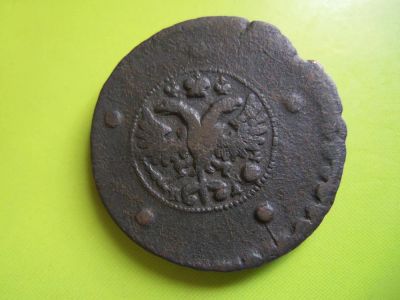 Лот: 4343129. Фото: 1. 5 копеек 1727 г. КД,хороший сохран... Россия до 1917 года