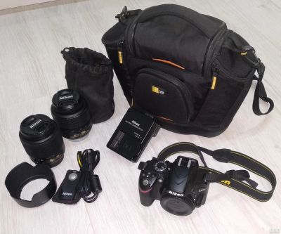 Лот: 18218428. Фото: 1. Фотоаппарат Nikon D3200 kit. Цифровые зеркальные