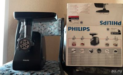Лот: 9887337. Фото: 1. Электрическая мясорубка Philips... Кухонная