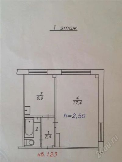 Лот: 2900699. Фото: 1. продам 1комн на Говорова, 1650... Квартиры, студии