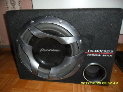 Лот: 3263386. Фото: 1. сабвуфер pioneer ts-wx303 1200w. Сабвуферы