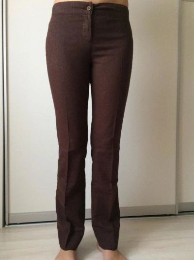 Лот: 9592626. Фото: 1. Брюки лён + вискоза XS-S, новые. Брюки, шорты