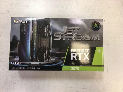 Лот: 17176820. Фото: 1. Palit GeForce RTX 3070 JetStream... Видеокарты