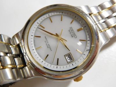 Лот: 10536714. Фото: 1. Seiko solar. Оригинальные наручные часы