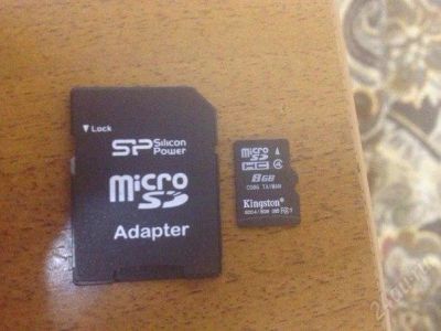 Лот: 2703424. Фото: 1. продам флешку micro sd + адаптер... Карты памяти