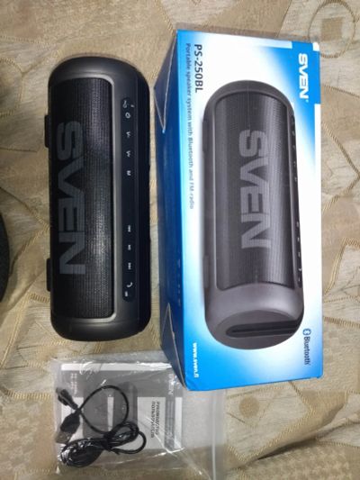 Лот: 18809293. Фото: 1. Колонка портативная sven ps-250bl. Портативные, беспроводные колонки