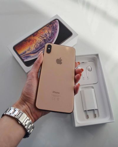 Лот: 14132989. Фото: 1. iPhone Xs Max 64Gb Gold. Идеальное... Смартфоны