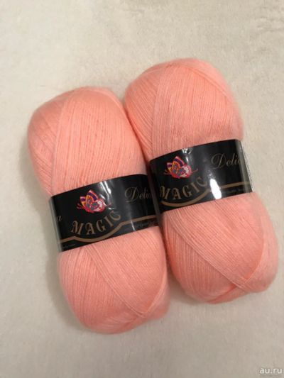 Лот: 13690260. Фото: 1. Пряжа MAGIC Angora delicate, Германия... Ткани, нитки, пряжа