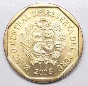Лот: 1580327. Фото: 1. Перу. 10 сантим 2005г. (1-3). Америка
