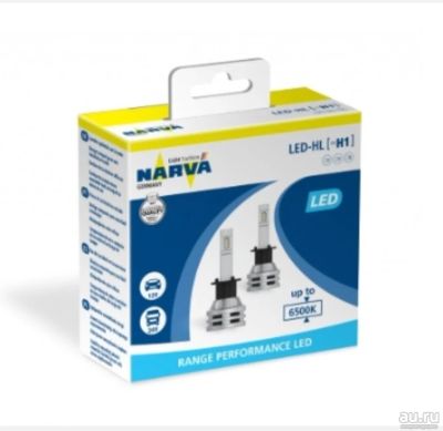 Лот: 18494405. Фото: 1. Лампы Narva LED H1 пара оригинал. Оптика и освещение