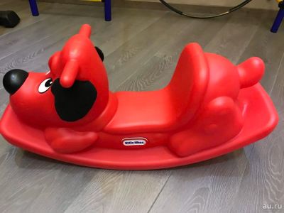 Лот: 9354209. Фото: 1. Качалка детская Little Tikes собачка... Ходунки, прыгунки, качели