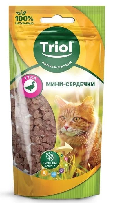 Лот: 16431880. Фото: 1. Сердечки мини (Триол) Утка 40г... Корма