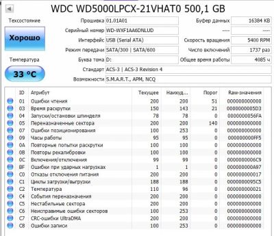 Лот: 18829507. Фото: 1. Жесткий диск для ноутбука WD 500... Жёсткие диски (HDD)
