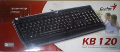 Лот: 9085617. Фото: 1. Клавиатура Genius KB-120 Black... Клавиатуры и мыши