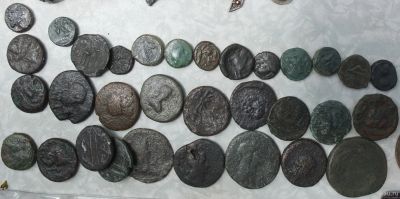Лот: 17738038. Фото: 1. античные бронзовые монеты ,Боспор... Наборы монет