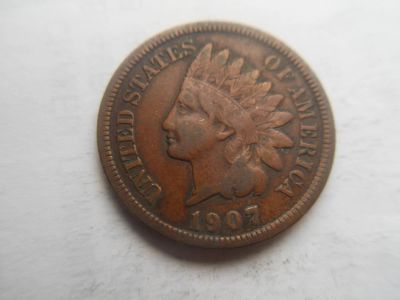 Лот: 10876264. Фото: 1. США 1 цент 1907. Америка
