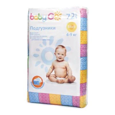 Лот: 10382552. Фото: 1. Подгузники BabyGo Midi (4-9 кг... Детская гигиена