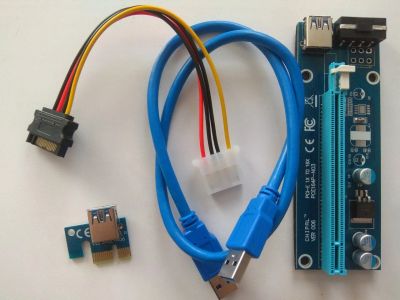 Лот: 10961343. Фото: 1. РАЙЗеР (RISER) PCI-E 1x-16x 60см... Платы расширения, контроллеры, доп. порты
