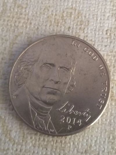 Лот: 18632005. Фото: 1. сша 5 центов 2014г. Америка