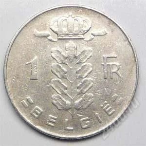 Лот: 1436585. Фото: 1. Бельгия. 1 франк 1974г. Европа