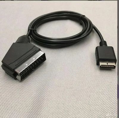 Лот: 19886514. Фото: 1. Scart RGB кабель PS1, PS2. Шлейфы, кабели, переходники