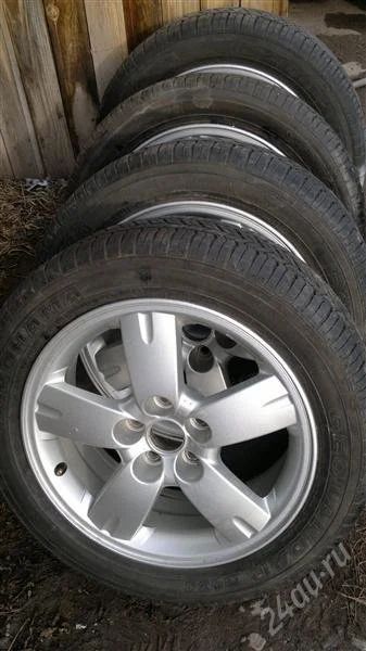Лот: 2690247. Фото: 1. Оригинальное литье Mitsubishi... Шины на дисках