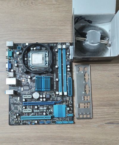 Лот: 24611626. Фото: 1. Материнская плата Asus P5G41T-M... Материнские платы