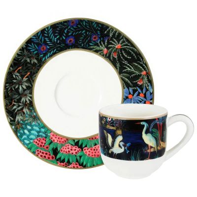 Лот: 24937373. Фото: 1. Набор чайных пар Gien Le Jardin... Кружки, стаканы, бокалы