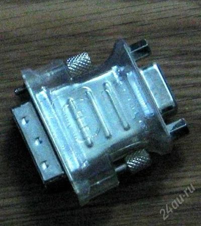 Лот: 1373954. Фото: 1. переходник DVI->VGA. Шлейфы, кабели, переходники