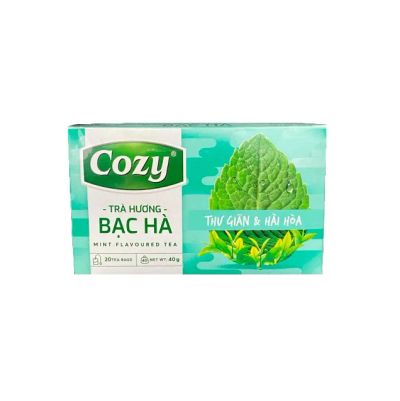 Лот: 20532427. Фото: 1. Чай чёрный со вкусом мяты COZY... Чай, кофе, какао